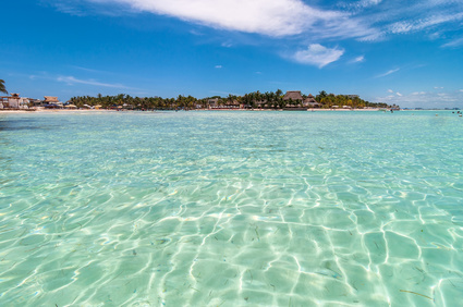 Strand von Isla Mujeres Mexiko Karibik