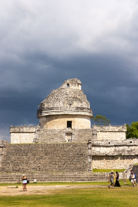 Maya Ruinen Chichen itza, Mexico - El Caracol, Schneckenturm, Observatorium