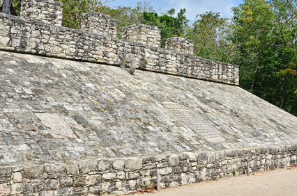 Mayan Ballcourt in Cobá, Mexico